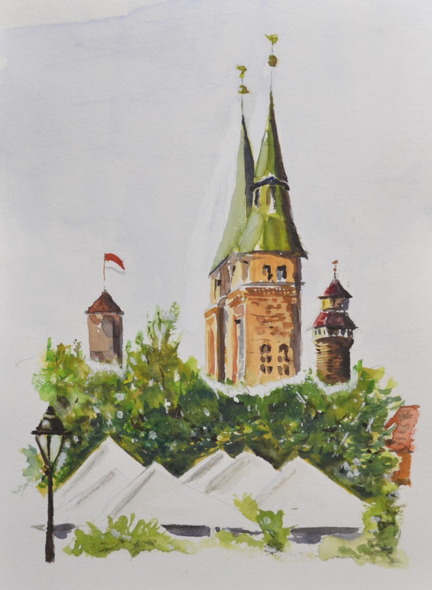 Blick zur Lorenzkirche